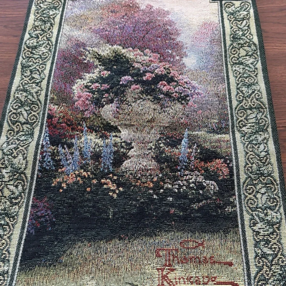 Thomas Kinkade Garden Of Hope Tapestry Wall Hinging Romans 15:13